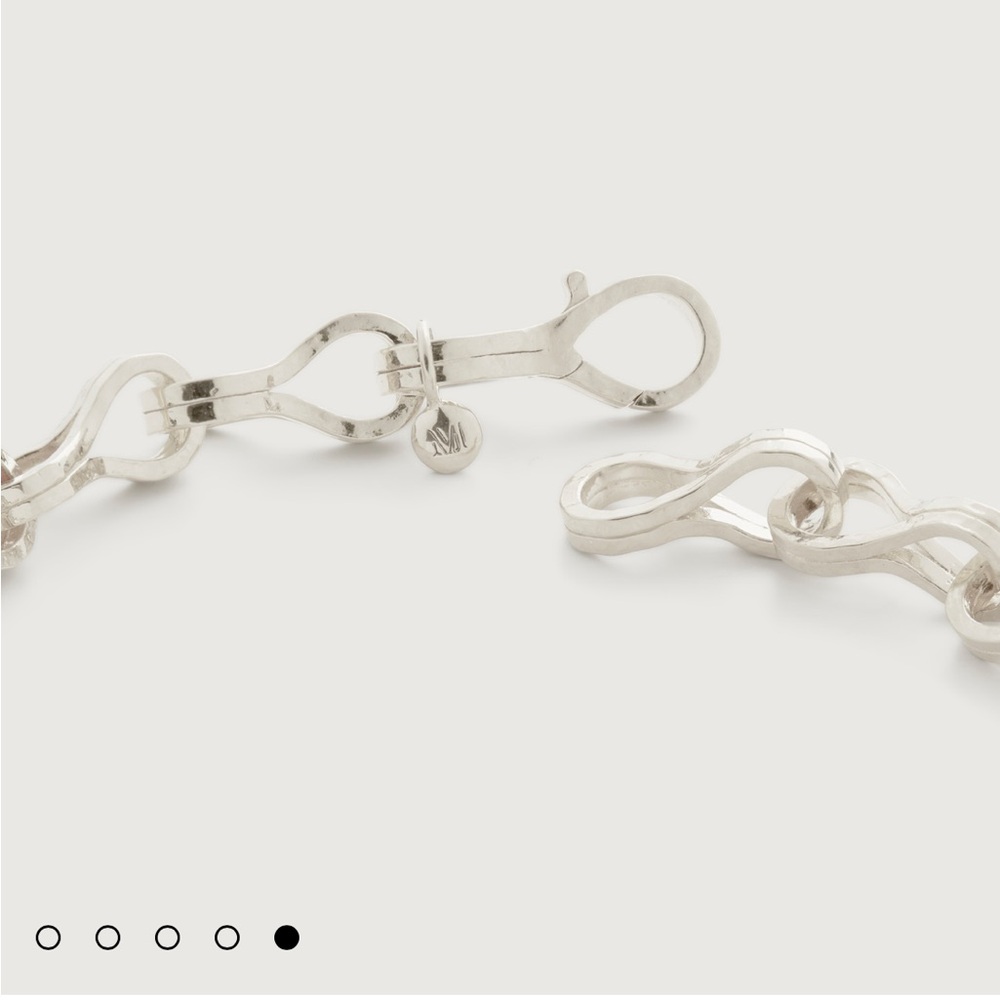 NIB Monica Vinader Infinite Link Bracelet Sterling Silver Chain Classic Timeless - Picture 7 of 7